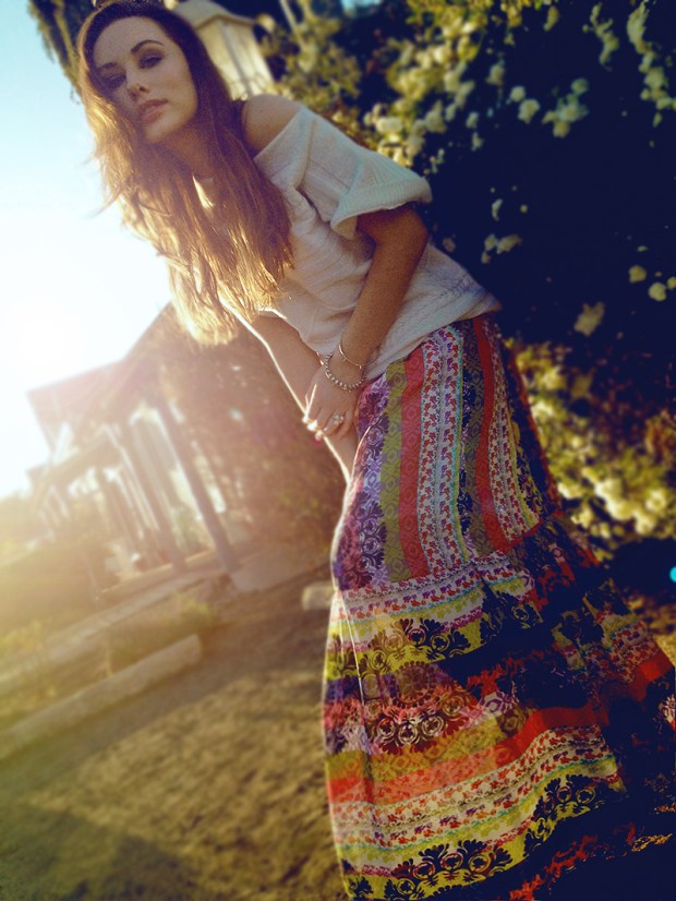 LosOlivosLaurenElainePowellWearsMedallionSkirt