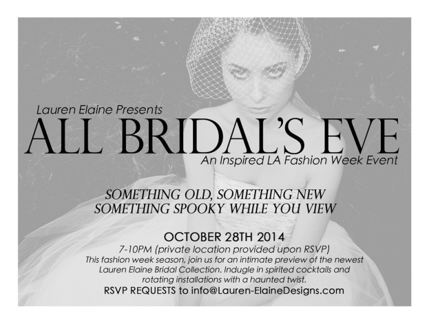 Lauren Elaine All Bridals Eve Event, LA Fashion Week