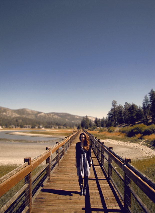 Lauren Elaine, Fawnskin Lodge, Big Bear, gingham dress
