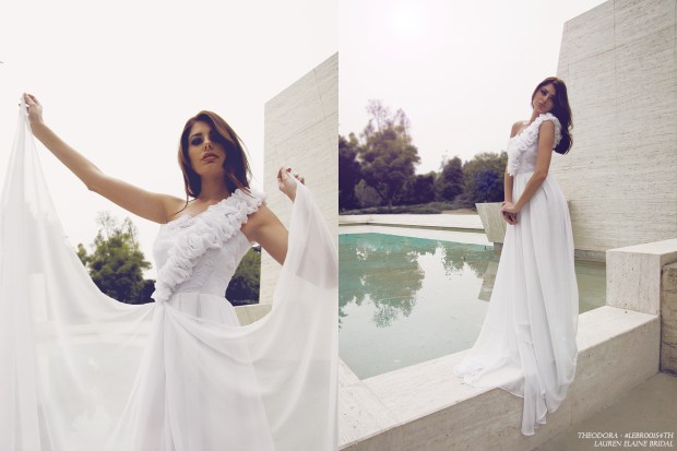 one-shoulder wedding gowns