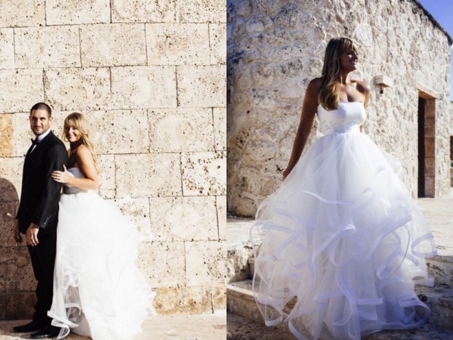 Lotus gown by Lauren Elaine Bridal on Bride Joy at the Sanctuary Cap Cana