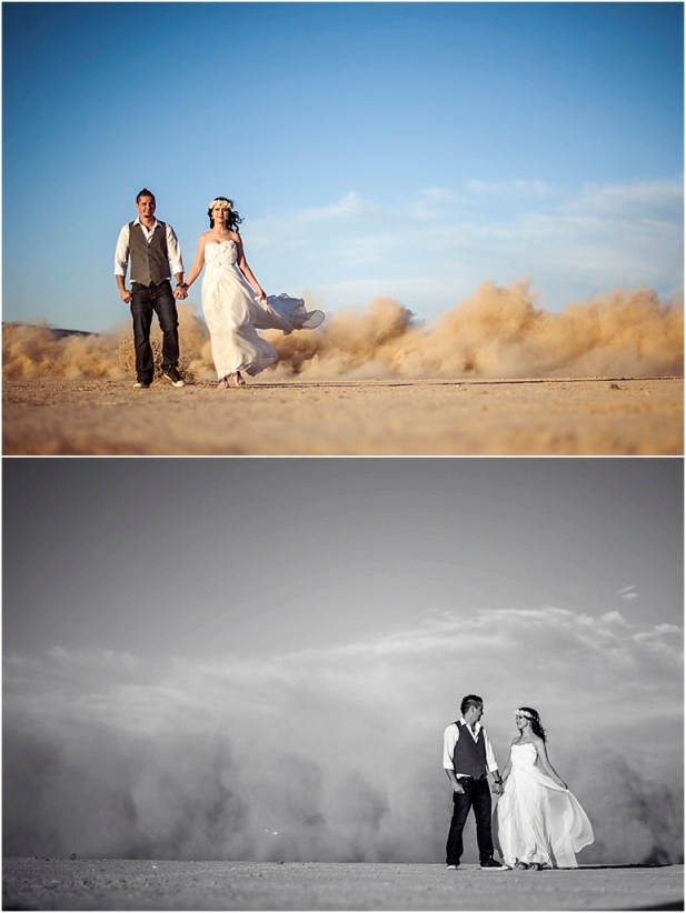 Dry lake bed wedding, las vegas