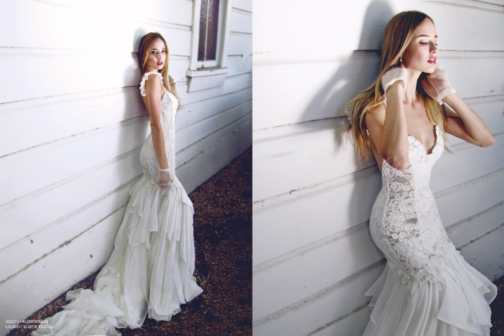 Aislin Gown by Lauren Elaine Bridal with train