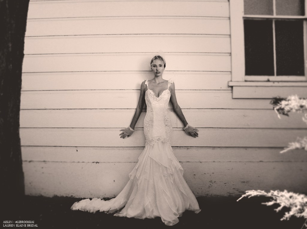 Romantic lace mermaid wedding dress