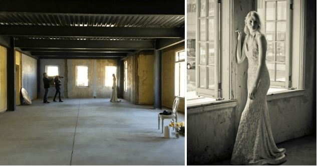 Lauren Elaine Bridal behind the scenes for Weddings Magazine