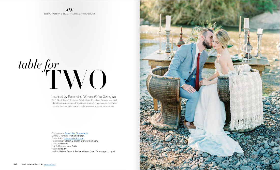LaurenElaineBridal-ArizonaWeddingsMagazineEditorialSpreadCoverCamelliaGown