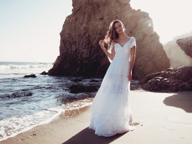 "Astoria" wedding gown by Lauren Elaine Bridal for Bridal Fashion Week Spring/Summer 2017