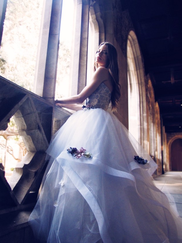 "Fleur" wedding gown by Lauren Elaine Bridal for Bridal Fashion Week Spring/Summer 2017