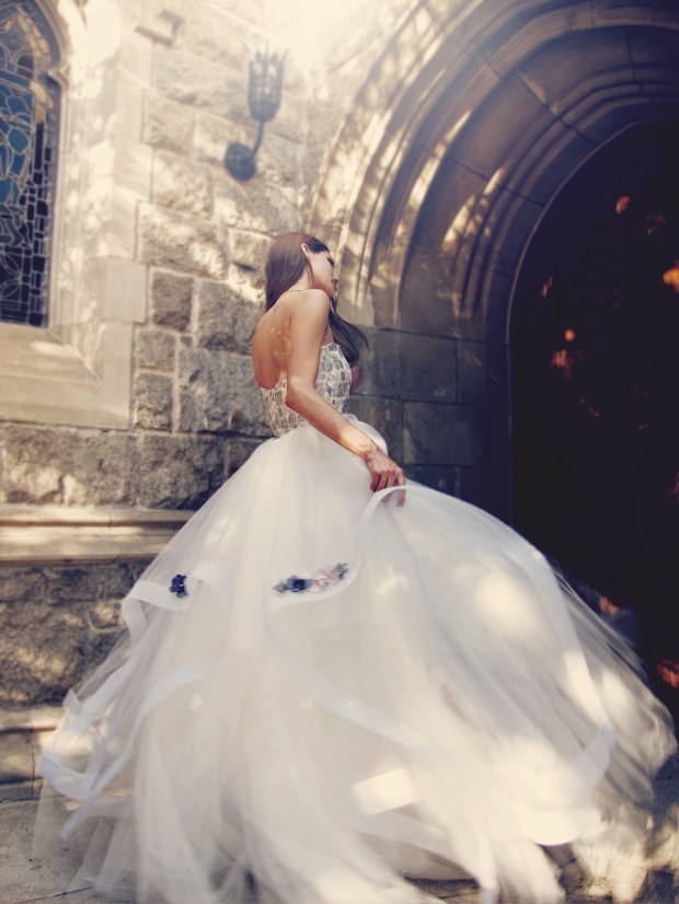 "Fleur" wedding gown by Lauren Elaine Bridal for Bridal Fashion Week Spring/Summer 2017