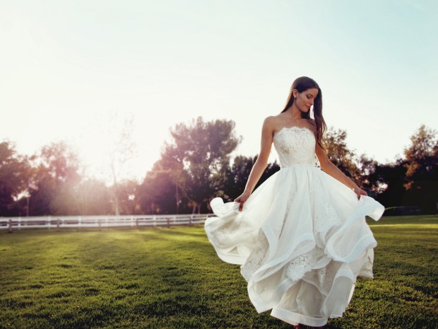 "Haven" wedding gown by Lauren Elaine Bridal for Bridal Fashion Week Spring/Summer 2017