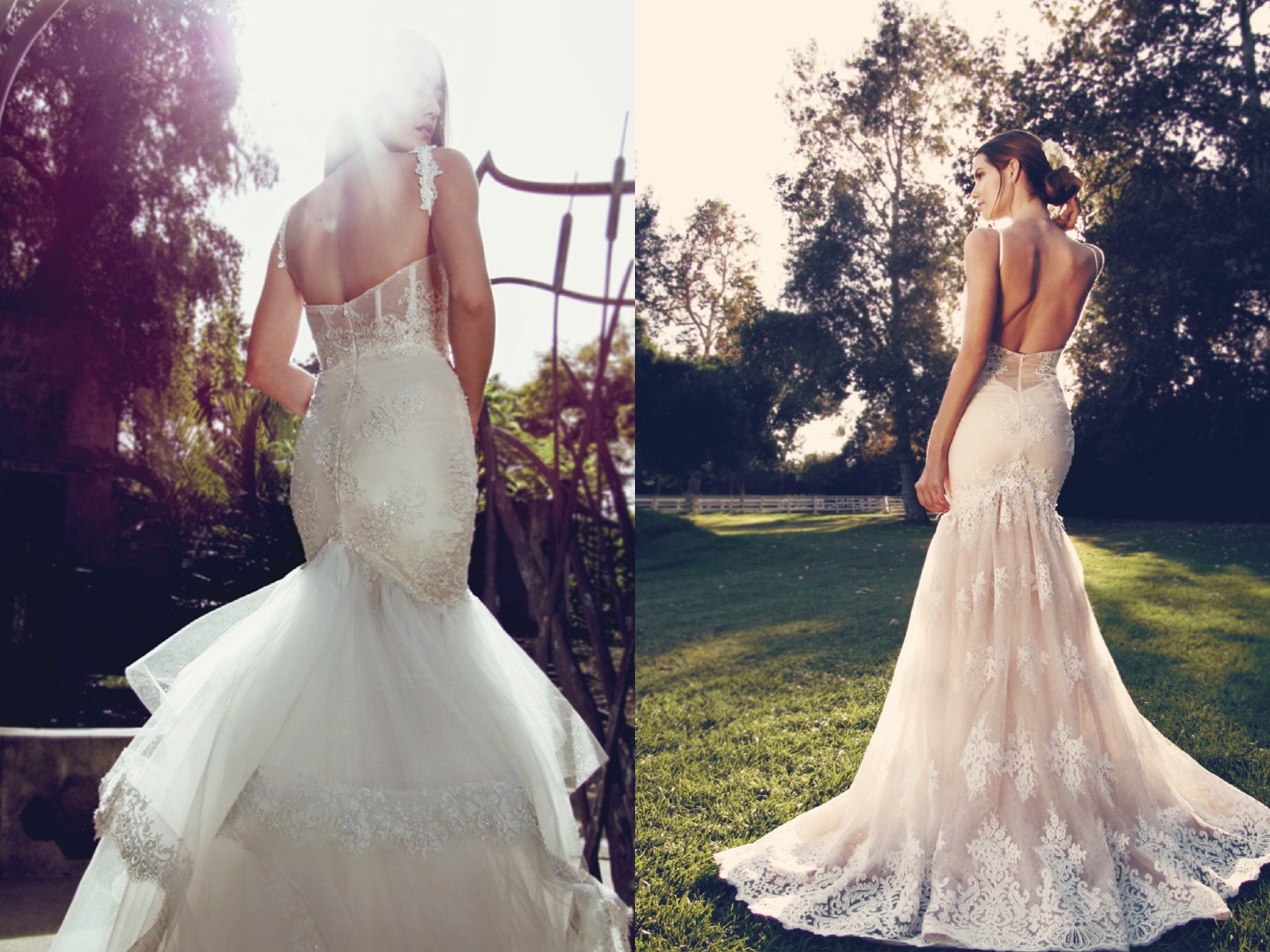 the most gorgeous designer blush wedding dresses and wedding gowns 