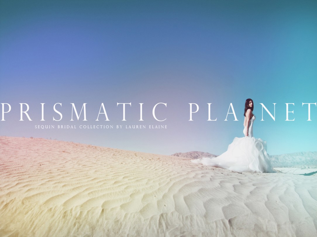 lauren elaine prismatic planet sequin bridal collection full lookbook