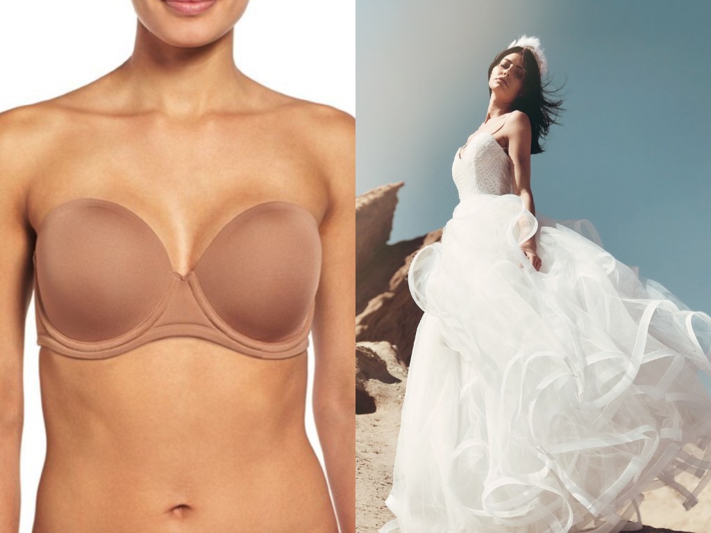 Best fuller figured lingerie for backless wedding dresses