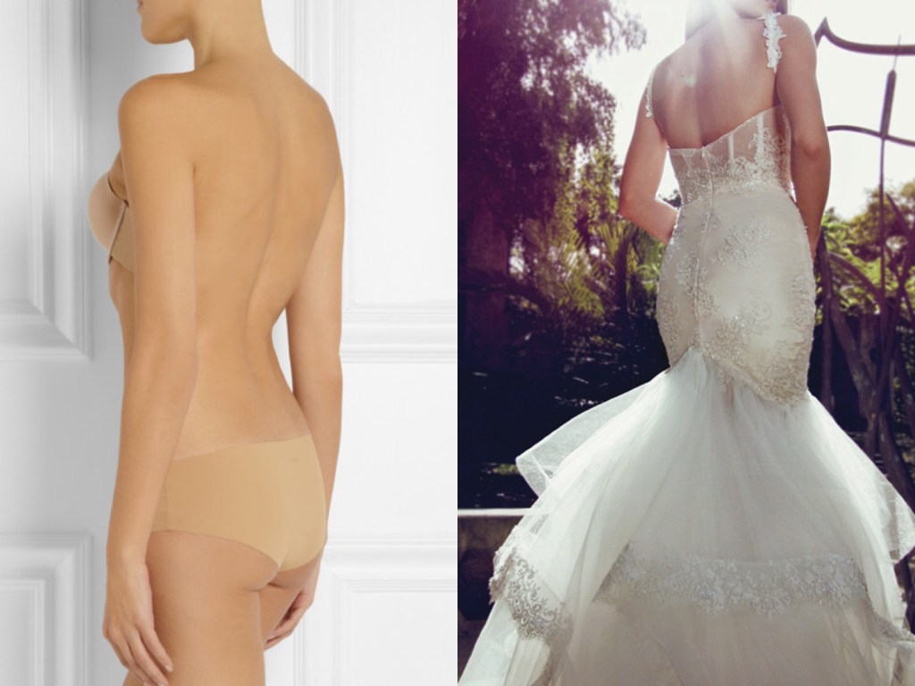 The best lingerie for backless wedding dresses and gowns