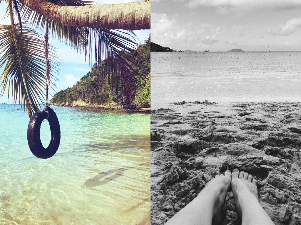 Fashion Designer Lauren Elaine explores Saint John's Oppenheimer Beach and tire swing