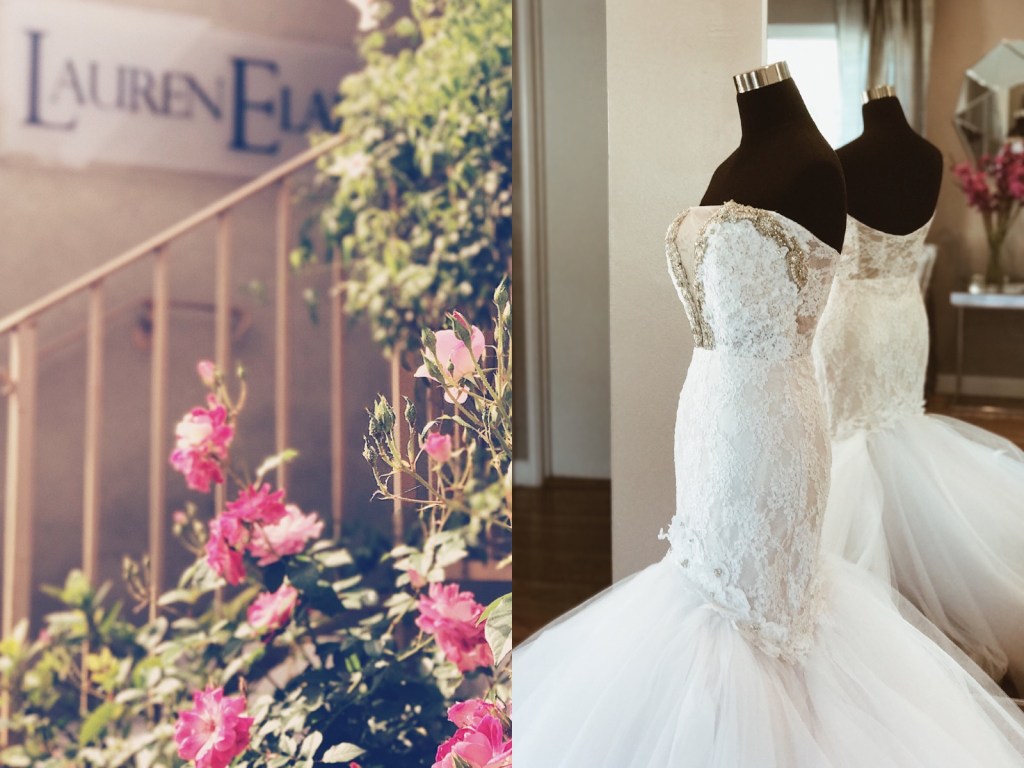 Exterior of the Lauren Elaine Flagship Bridal Salon in Los Angeles, CA.