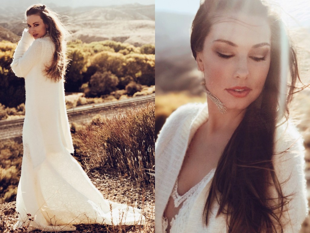 Customizable wedding dress train options by Lauren Elaine Bridal of Los Angeles