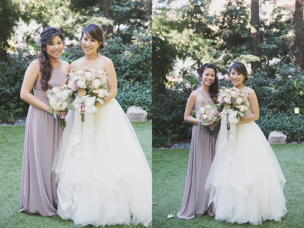 Bride Vicky wears a custom Lauren Elaine Magnolia gown at her Avenue of the Arts Wedding in Anaheim