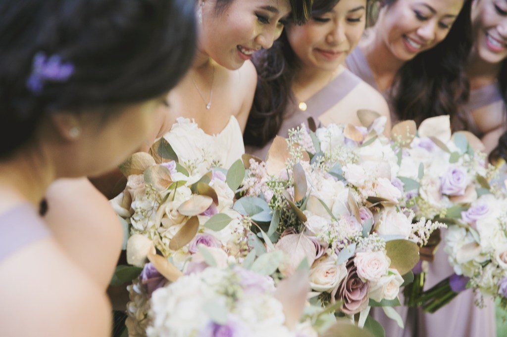 Bride Vicky celebrates her wedding at Avenue of the Arts in Costa Mesa