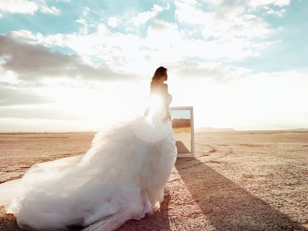 Lauren_elaine_elysian_satin_mermaid_sparkle_wedding_dress_with_detachable_cathedral_train_and_illusion_back_14