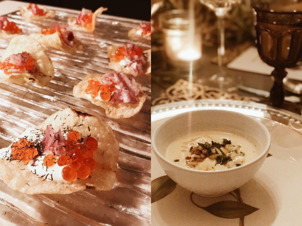 Powell Haus Dinner Party with Potato Chip Caviar