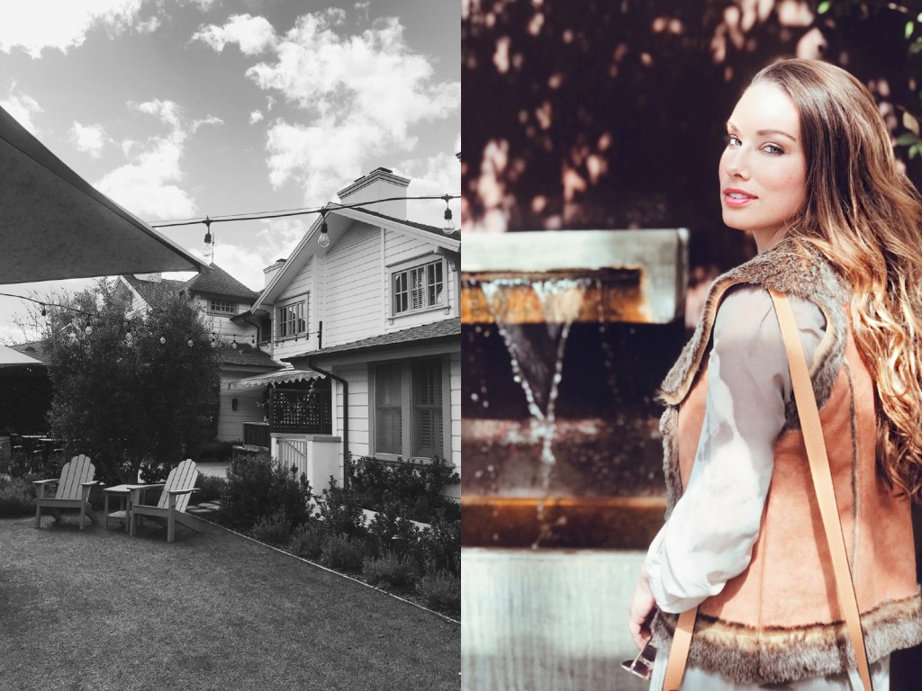 Bridal Designer and Once Upon a Seam Blogger explores the grounds at the Fess Parker Wine Country Inn in Los Olives, CA