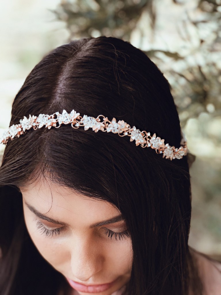Lauren Elaine bridal flower crown tiara