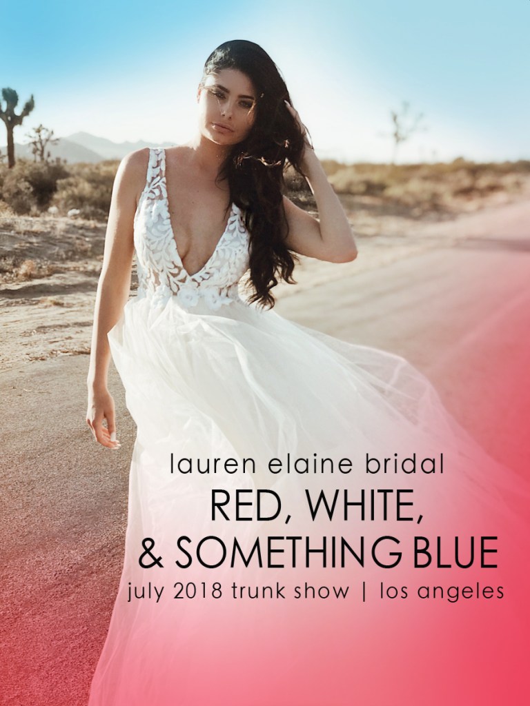 Lauren Elaine 'Red, White and Something Blue' July Trunk Show event