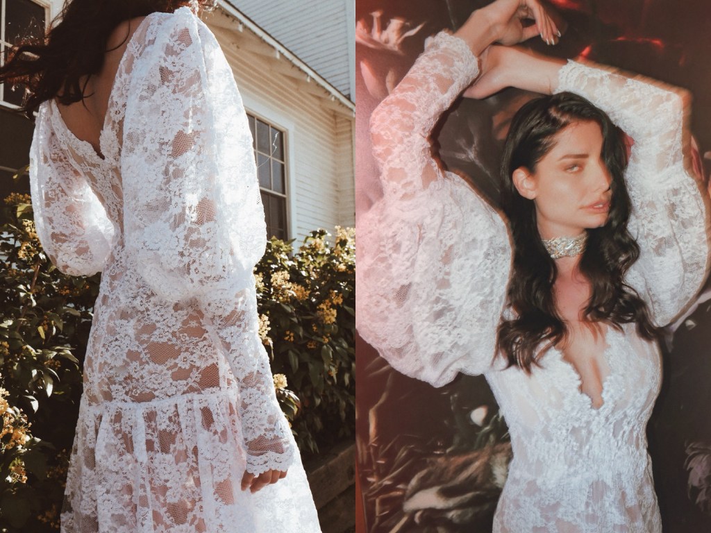 Boho Bridal Style: Unique Lace Long Sleeve Wedding Dresses and&nbsp;Accessories